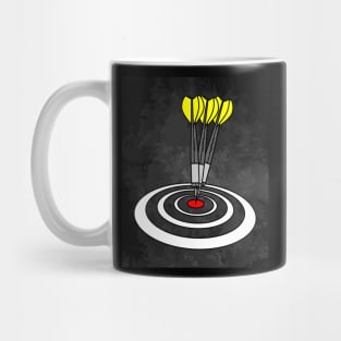 Dartboard Dart Player With Darts Arrows Mug